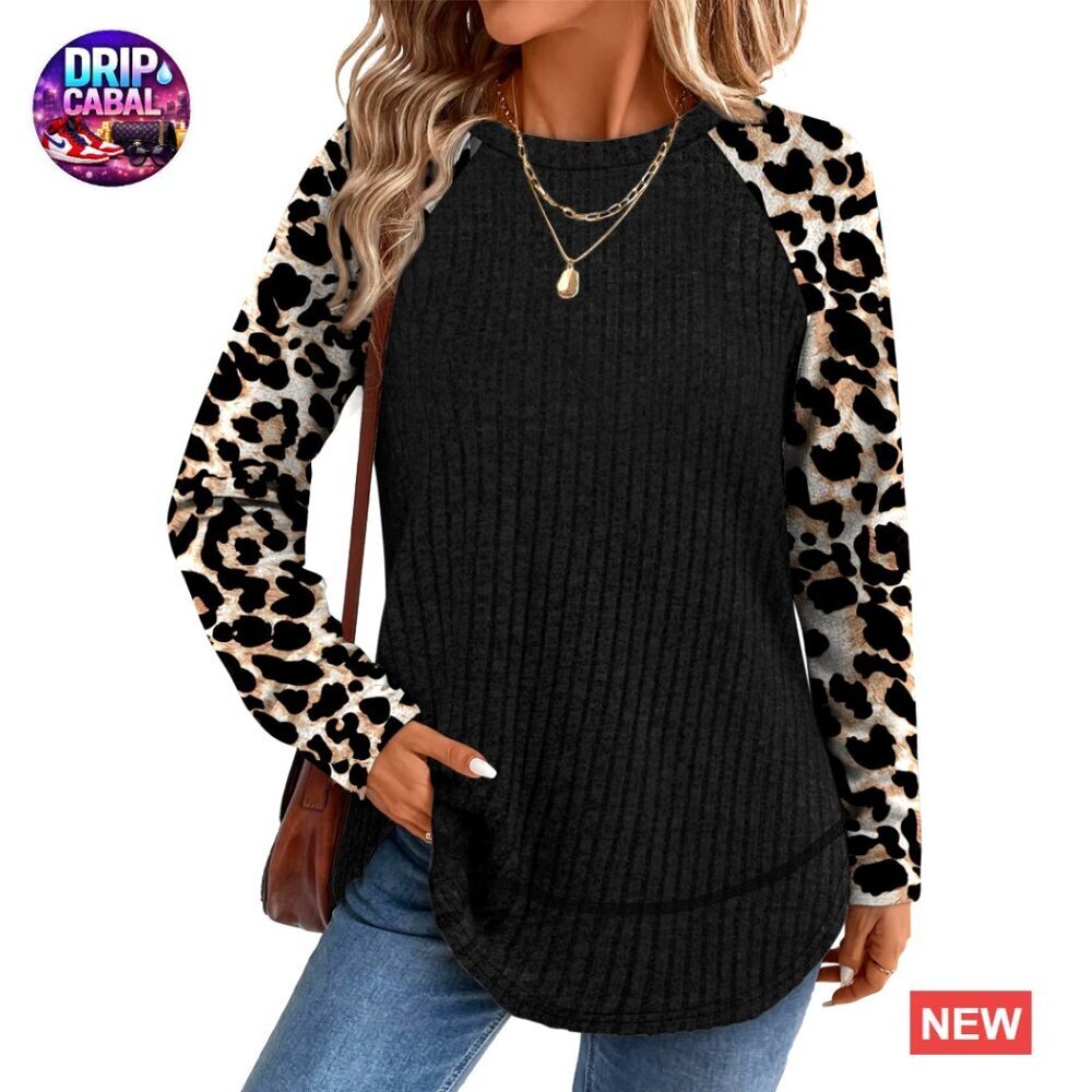 Long Sleeve Tunic Top Lightweight Loose Fit Casual Sweater Fall Winter Layering